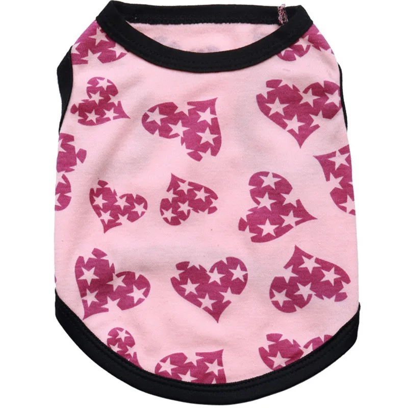 Жилет для собак с принтом Лето Одежда домашних животных котов футболка маленьких