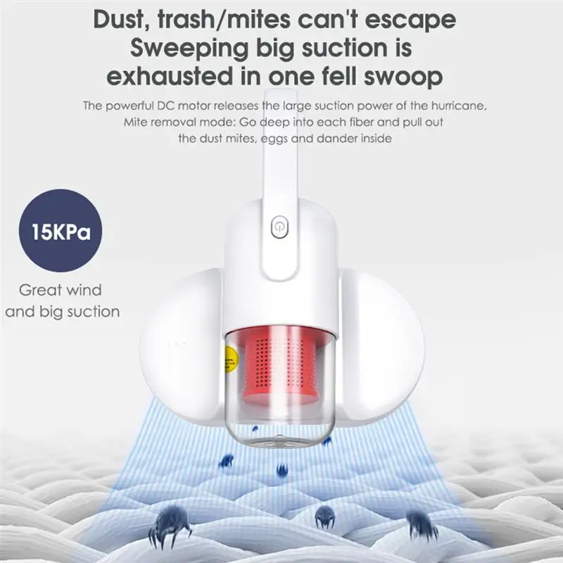 

Bed Vacuum Cleaner Sanitizing Allergen Dust Mite Handheld Vacuum Cleaner