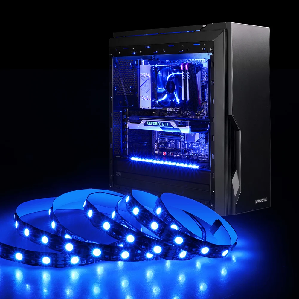 12 В RGB 4pin PC материнская плата Светодиодная лента светильник 5050 RGB для ПК чехол для компьютера декор, RGB материнская плата панель управления Изменение цвета