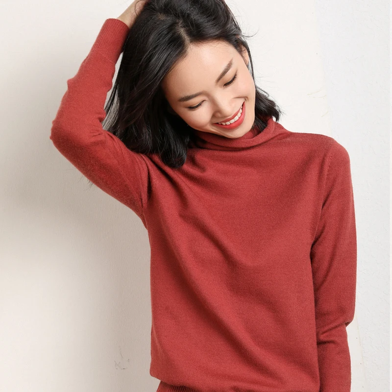 Новинка осень зима Zachte kajmier coltrui Truien vrouwelijke 2019 Koreaanse Slim-fit pull trui vrouwen kleding | Женская