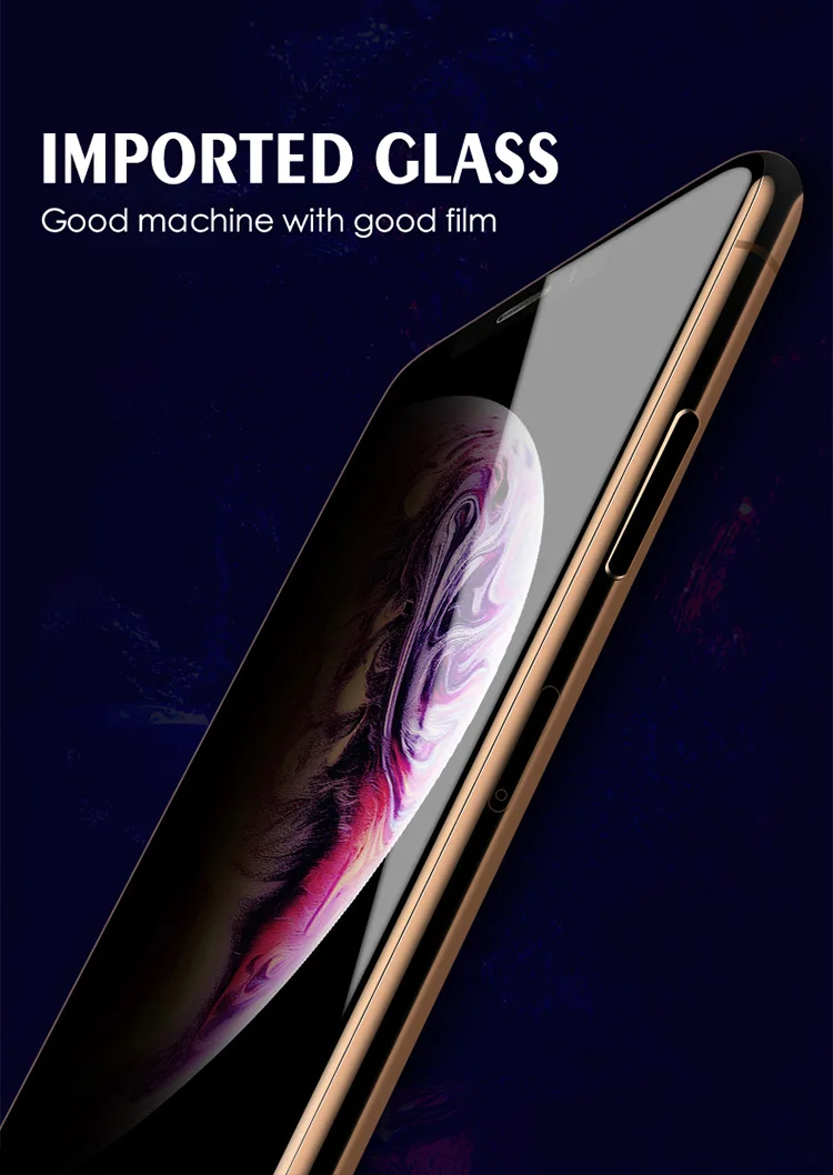 999D защитное стекло с закругленными краями для iPhone 7 8 6 6s Plus, закаленное защитное стекло для iPhone 11 Pro X XR XS Max