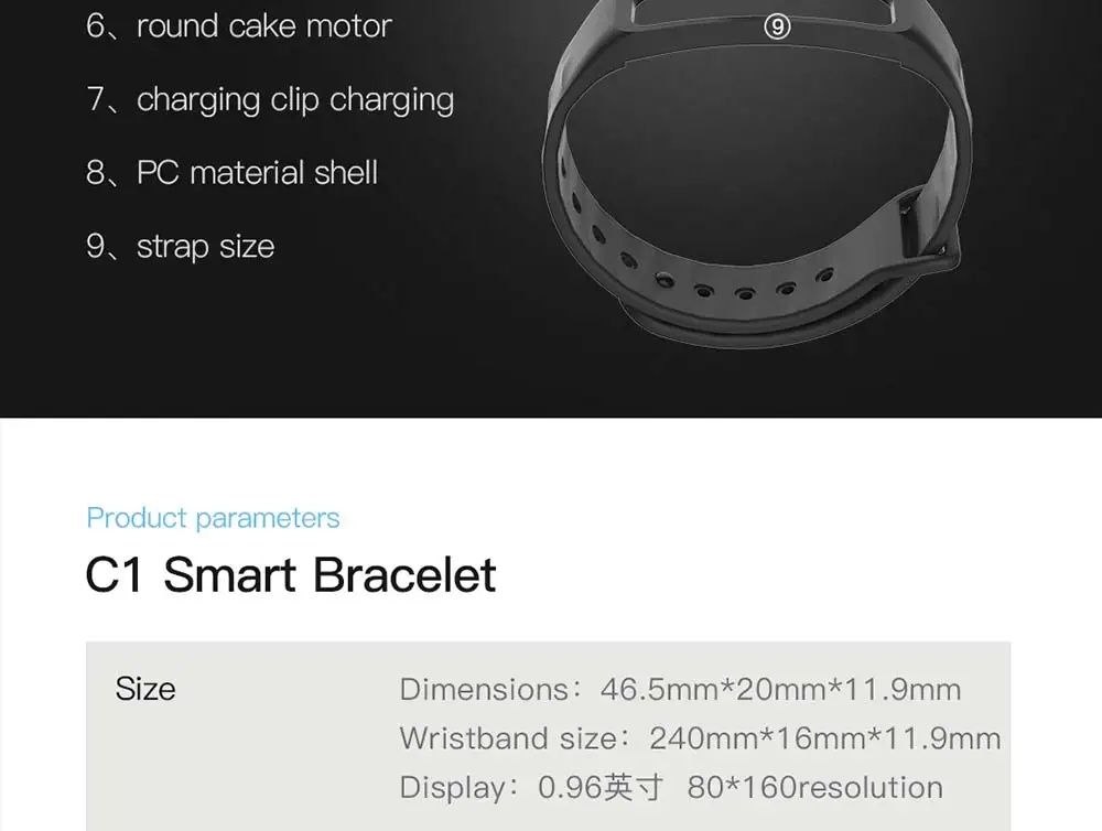 C1S Wearfit смарт-браслет часы измерение артериального давления монитор сердечного ритма Cardiaco фитнес-трекер умный Браслет