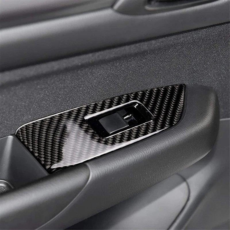 Подлокотник из углеродного волокна дверная ручка кнопка Подъема Окна панель
