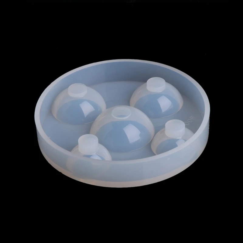 

Hemisphere Half Round Silicone Mold Mould For Resin Pendant Jewelry Making Tool 50PE