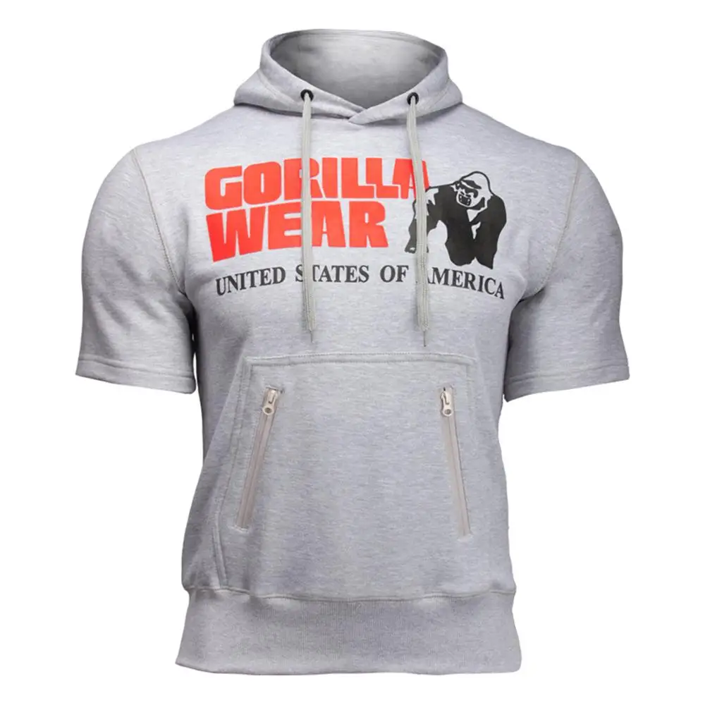 Новая мужская спортивная одежда с капюшоном для фитнеса Мужская бодибилдинга