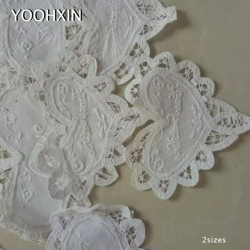 

Europe Insulation Lace Love table place mat Napkin pad Cloth Embroidery placemat cup mug tea coaster doily kitchen tableware