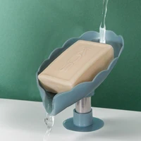 lotus leaf drain soap holder creative punch free soap dish laundry soap box bathroom accessories kitchen sponge holder