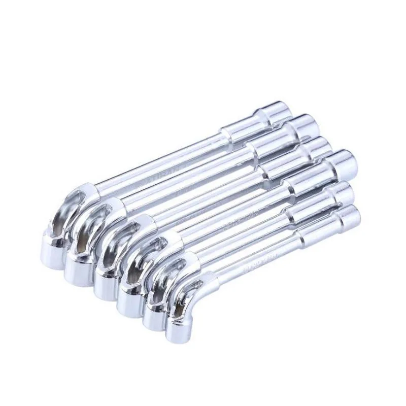 

Free shipping 1pc 6mm/ 7mm/ 8mm~ 16mm L type Angled Socket Wrench Spanner with Through Hole Chome vanadium Cr-V Steel