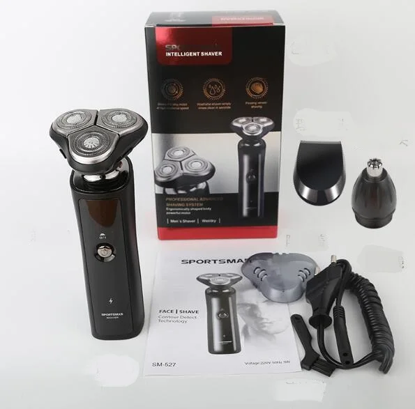 Бритва электробритва 3 в 1 для мужчин сухого и влажного бритья триммер бороды