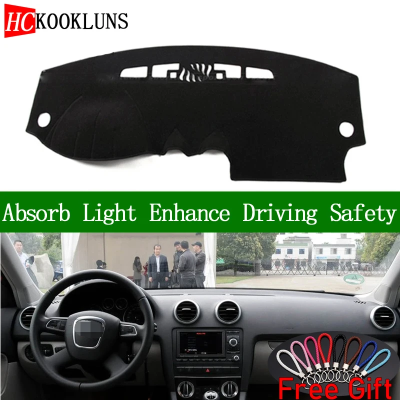 Чехол на приборную панель для AUDI A3 2004 2005 2006 2007 2013 Солнцезащитный коврик приборной