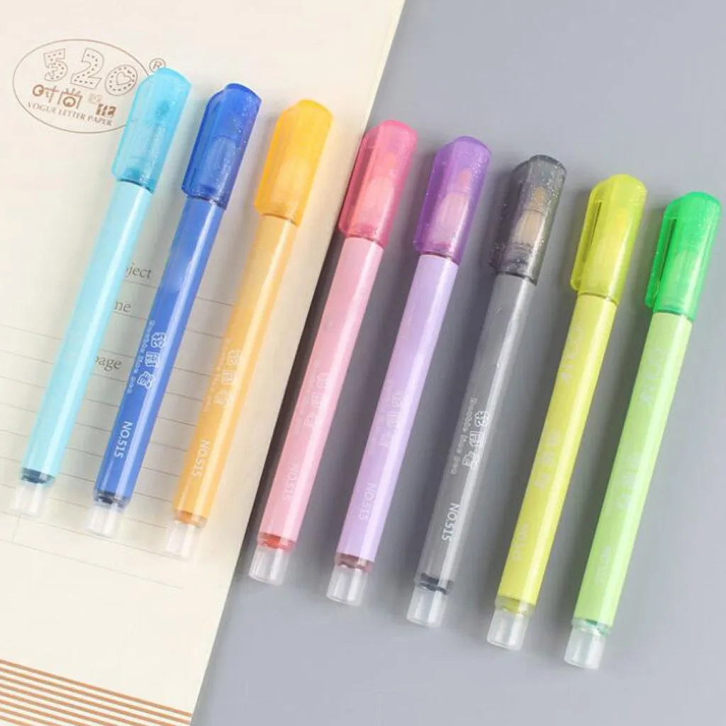 Карты для рисования двойная линия контурная ручка маркер фломастер 8 расцветок