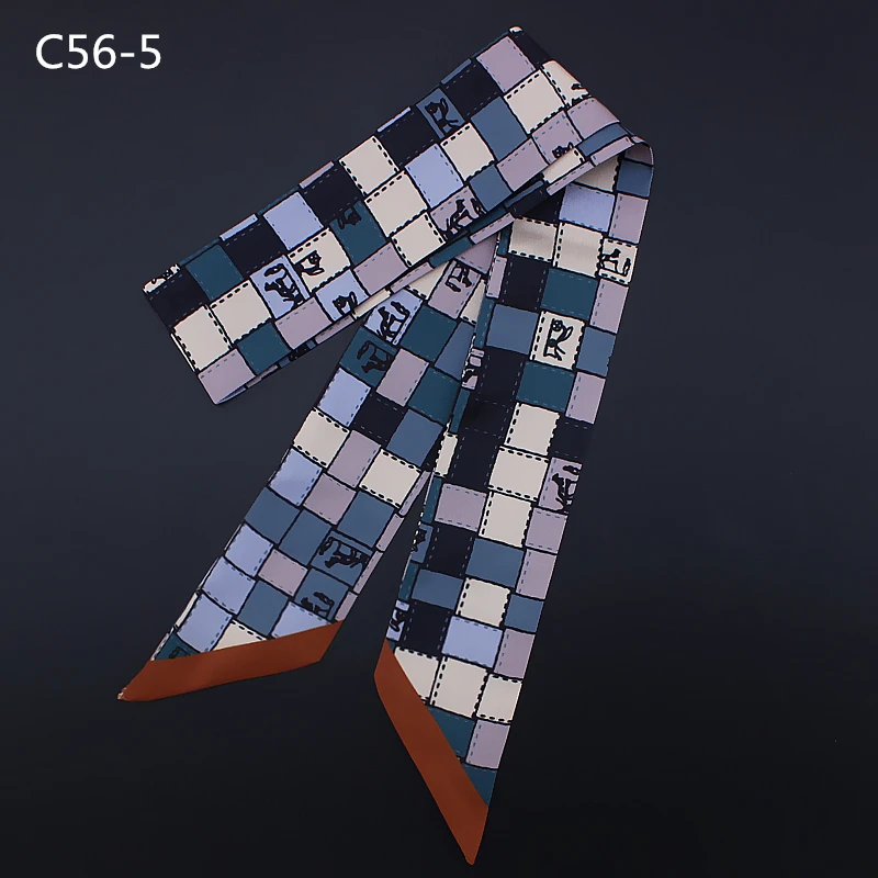 Женский облегающий шарф дизайнерские клетчатые шарфы с ручкой женские длинные