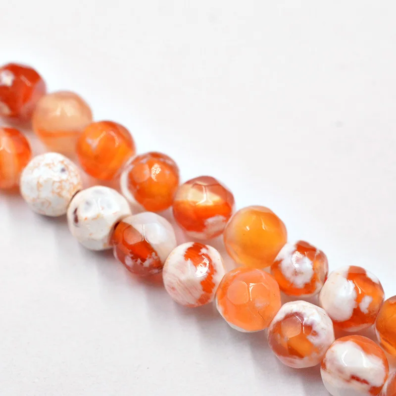 Оптовая продажа граненые бусины из натурального камня диаметром 4 мм розового