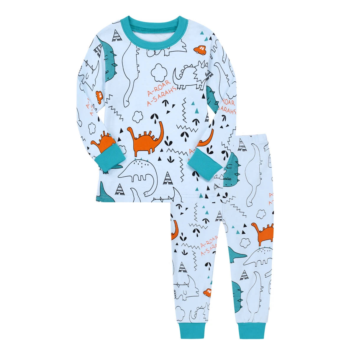 

Boys Pajamas Pyjama Kids Dinosaurs Halloween Christmas Sets Sleepwear Children Pirate Nightwear Long Sleeve Winter Pjs