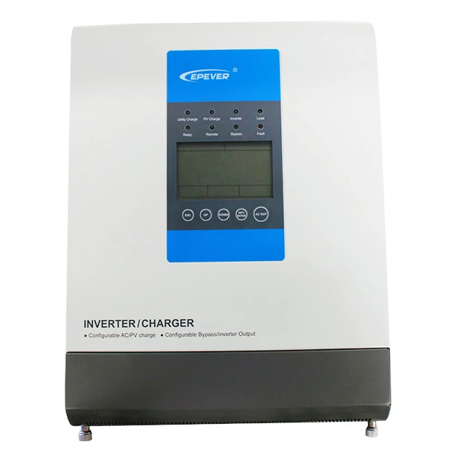 

EPEVER Upower Pure Sine Wave Inverter&Charger Combining 24V/48V Battery Charging MPPT Solar AC Output 220V/230V UP5000-M10342