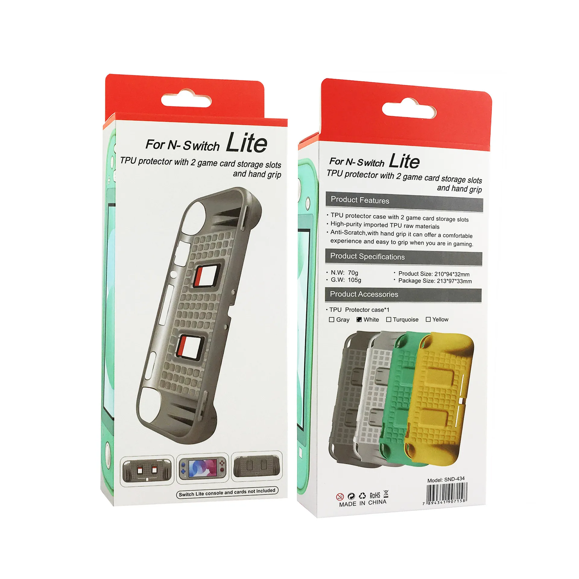 Мягкий чехол из ТПУ для Nintendo Switch Lite устойчивый к царапинам с защитой от падения 2019