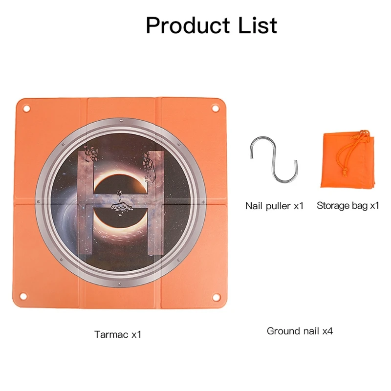 

Drone Landing Pad Fast-Fold Double-Sided Waterproof 17.7 inch/45cm for FPV/Mavic Mini 2/Mini/Air Drone Universal H3CA