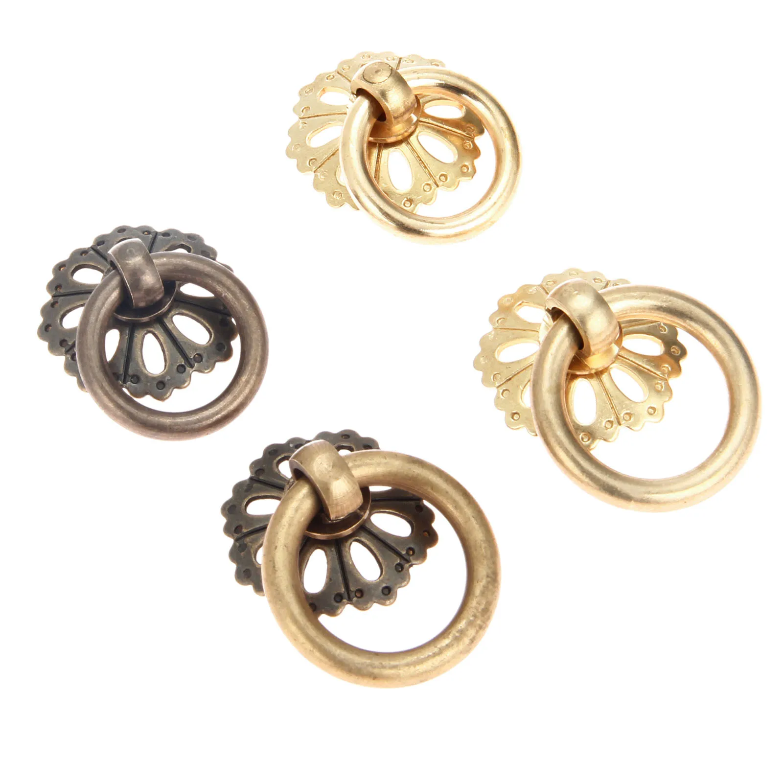 Латунная ручка DRELD для двери шкафа китайская Ручка выдвижного кольцо ящика