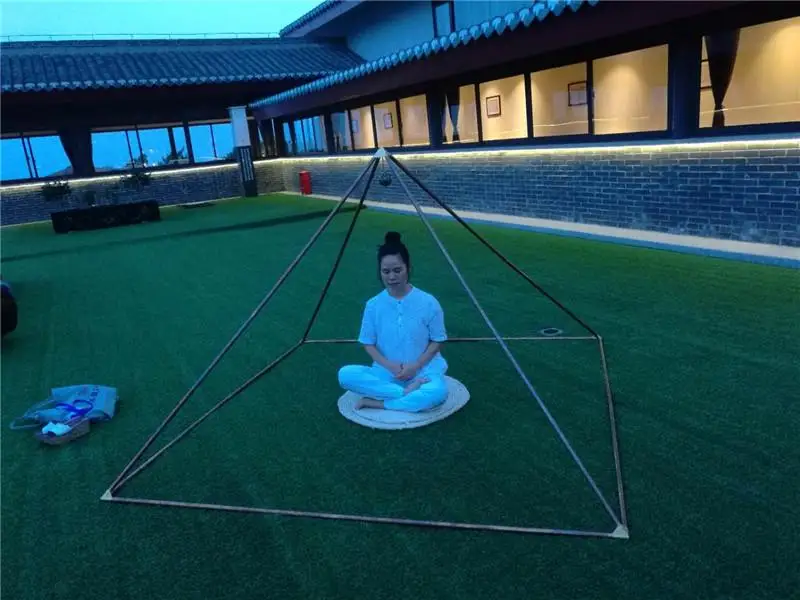 Giza медитация Пирамида кронштейн космический приемник энергии фиолетовая медная