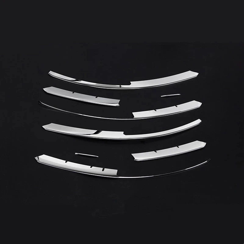

Car Front Fog Lamp Grille Cover Trim Strip Car Decorative for- A6 C6 2009-2011