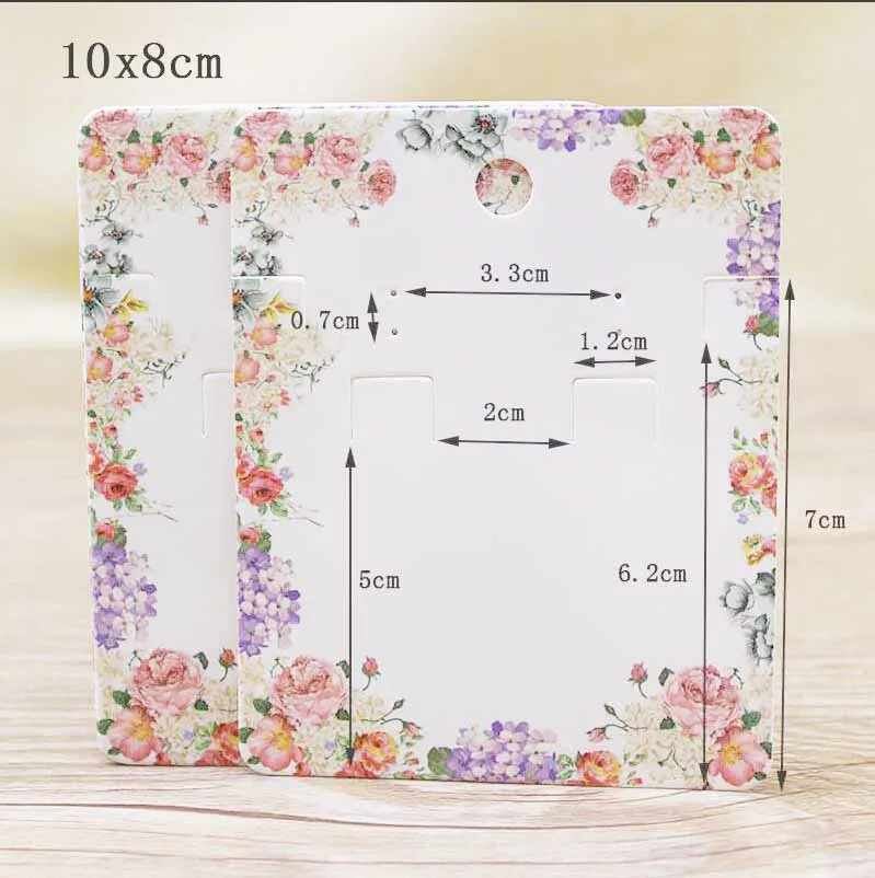 Новое поступление карточка для упаковки ювелирных изделий 8*10 см фрукты/цветы