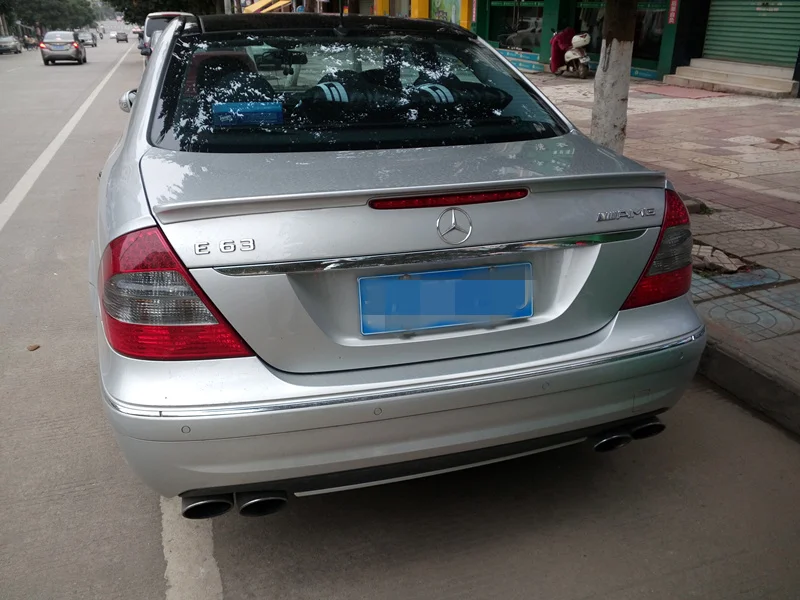 Спойлер для Mercedes Benz W211 E63 E200 E350 E280 спойлер из АБС материала заднего крыла