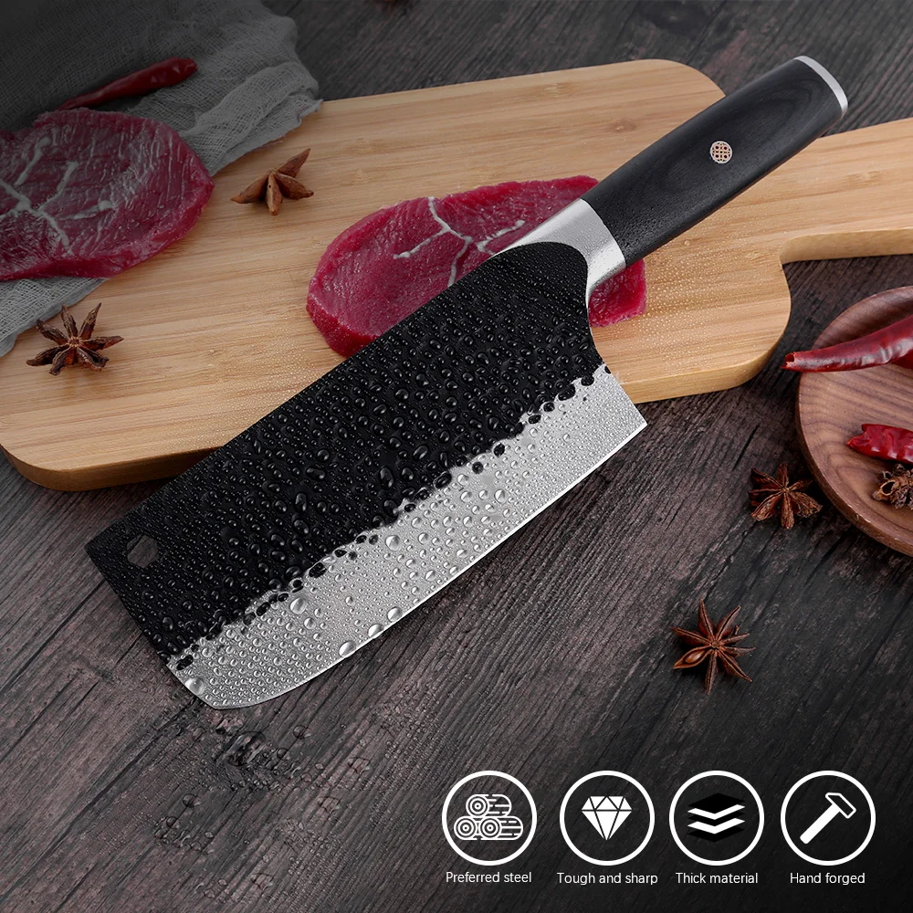 

XYj Nakiri кухонные ножи из высокоуглеродистой нержавеющей стали, нож шеф-повара, антипригарное лезвие, мясницкий нож, нож для нарезки, резак для...