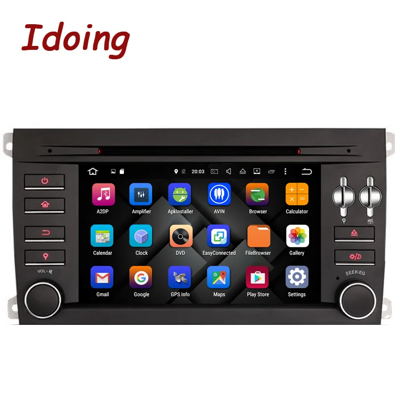 Автомобильный мультимедийный dvd проигрыватель Idoing 2Din для порsche Cayenne Android 7 1 gps