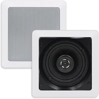 herdio in wall speakers 5 25 inch 2 way ceiling bluetooth audio system perfect for home theaterliving roomofficeshop dropship