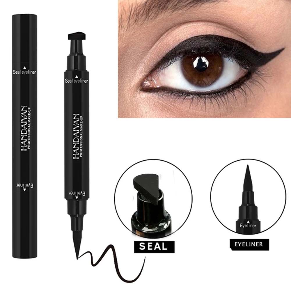 

Жидкая подводка для глаз HANDAIYAN, карандаш, очень длинный водостойкий черный двухсторонний карандаш для глаз, макияж глаз, косметический инст...