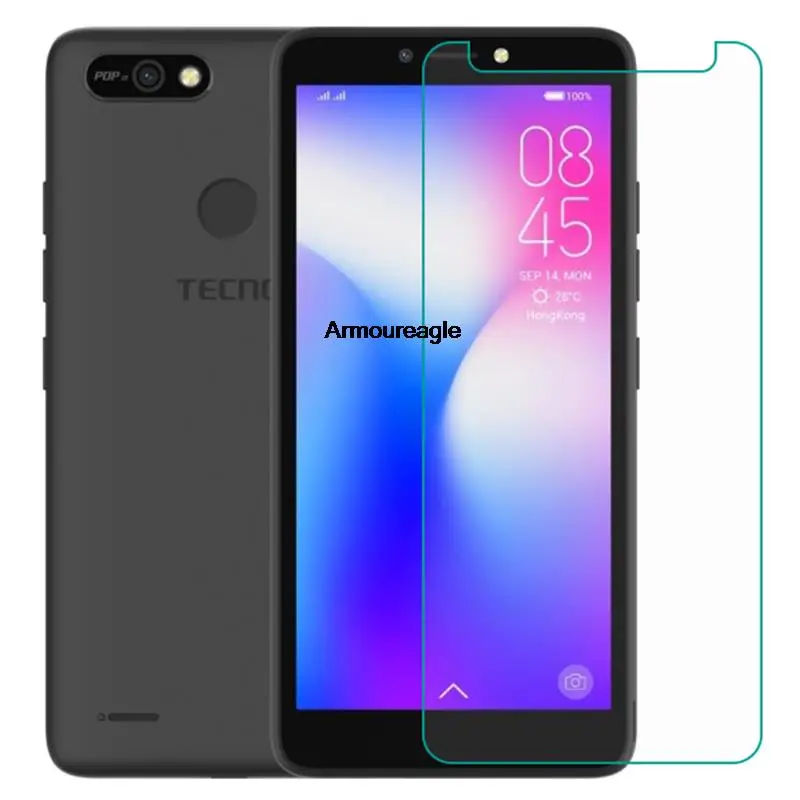 

Закаленное стекло для Tecno POP 2F (B1F) Стекло 9H 2.5D защитная пленка Взрывозащищенная прозрачная защита для ЖК-экрана телефона