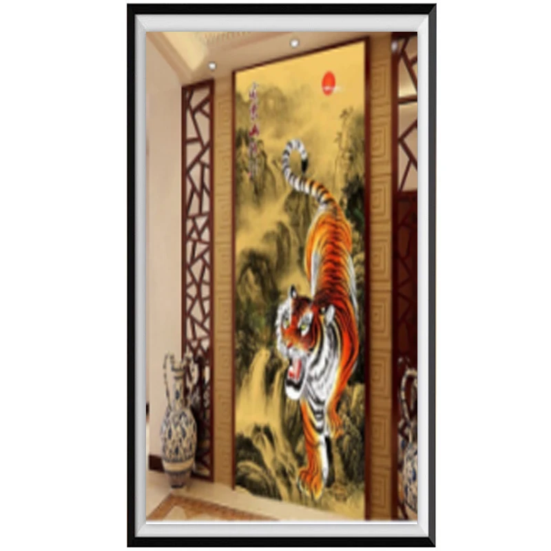 

5D diamond painting animal down the mountain tiger handmade DIY cross stitch diamond embroidery mosaic decorative painting gift
