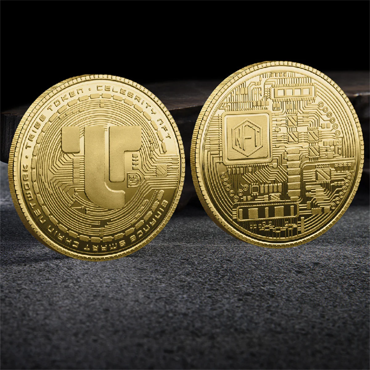 

NEW Type 40mm * 3mm NFT Virtual Coin Commemorative Coin Metal Crafts Gold Coins Silver Coins Collectible