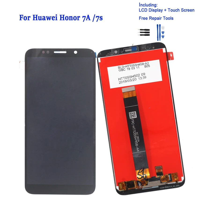 

ЖК-дисплей для Huawei Honor 7A 7S, сенсорный экран с дигитайзером в сборе, запчасти для ремонта телефонов Huawei Honor 7A, 7S, оригинал