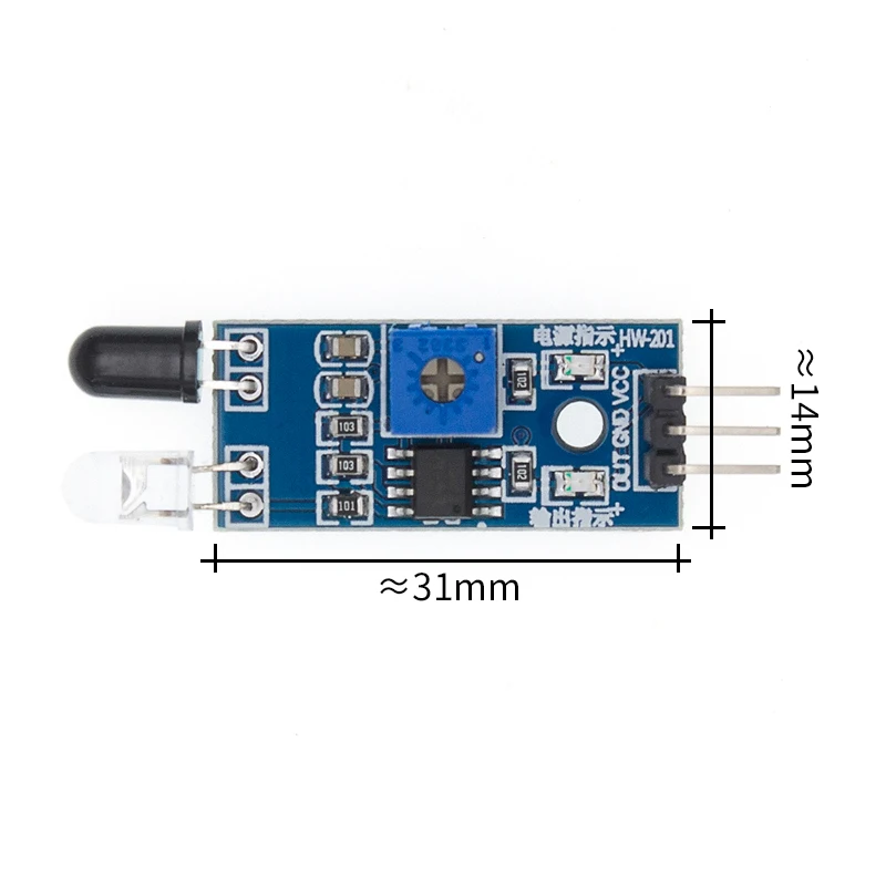 IR Sensor ИК инфракрасный обходом препятствий Сенсор модуль для arduino салона автомобиля Робот 3-контактный светоотражающий фотоэлектрический датчик - Цвет: IR Sensor