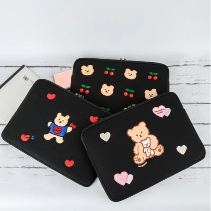 Ipad pouch cute for surface go2 10.5 pro11air 1 2 3 4 10.2  tablet case 12.3 13.5 inch book2 laptop sleeve inner bag