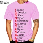 13 причин, почему футболка с принтом названий лент, летняя одежда для взрослых