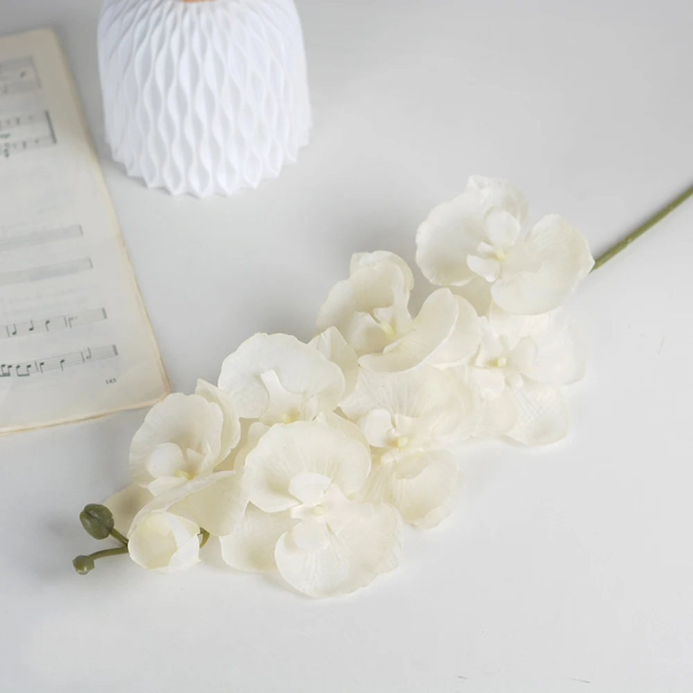 

1PC Artificial Flowers Real Touch Artificial Moth Orchid Butterfly Orchid for New House Home Wedding Festival Decoration