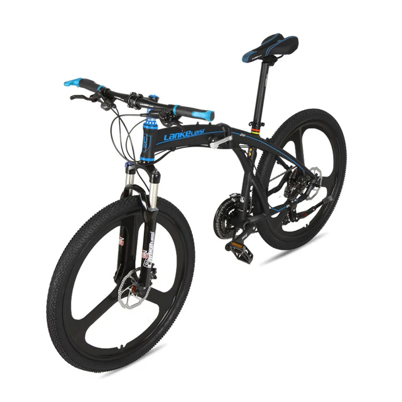 Складной велосипед 27 скоростей передний и задний дисковые тормоза 26 дюймов