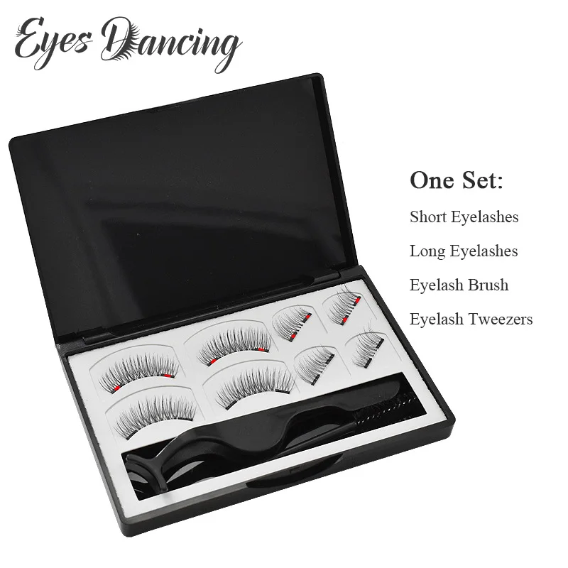 Магнитные ресницы для глаз без клея натуральные длинные макияжа инструменты