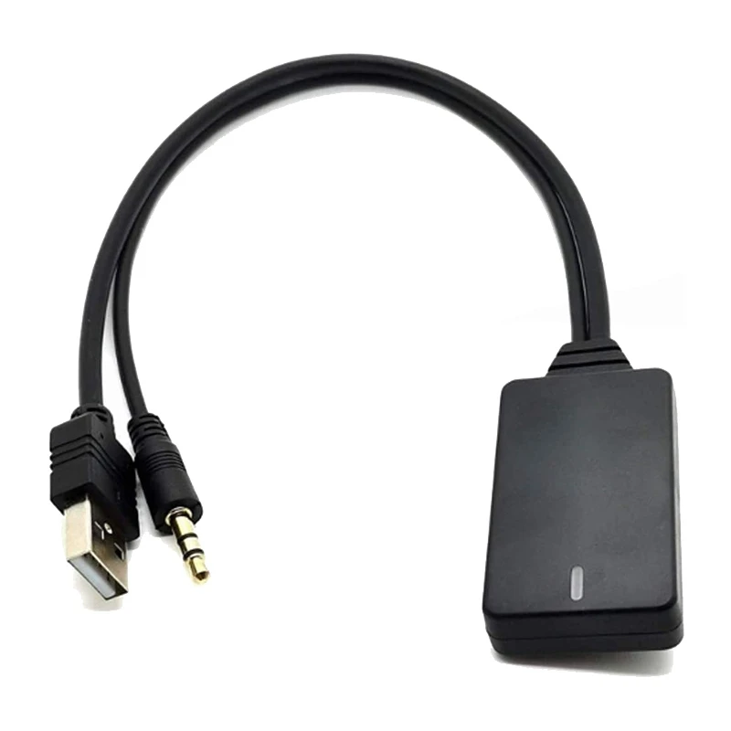

Wireless Bluetooth Adapter Audio Input Music Interface Cable In-Car AUX USB Cord for B-M-W E90 E91 E92 E93
