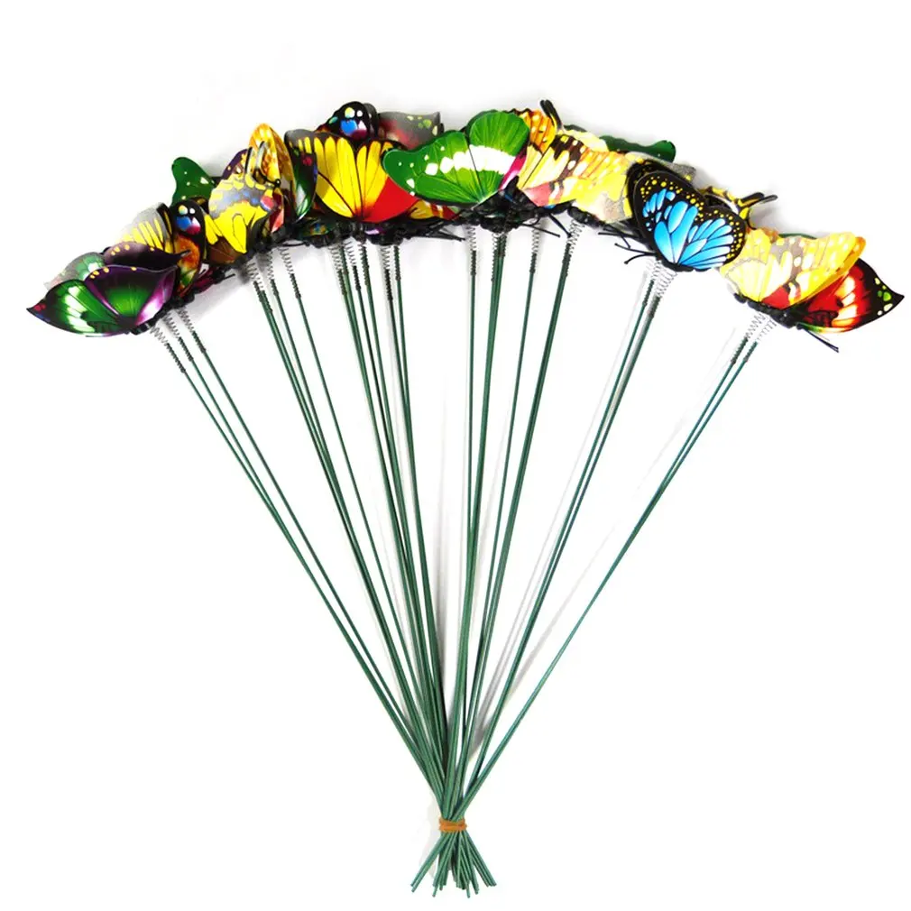 

PVC Simulation Pole Butterfly 3D Three-dimensional Single-layer Double-layer Butterfly Flower Basket Grass Garden Decoration