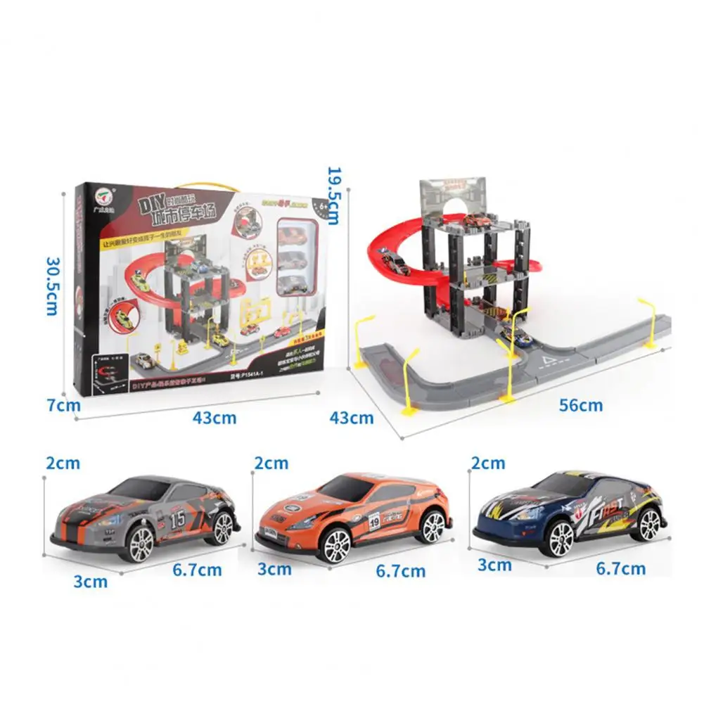 

DIY Car Toy Multi-layer Parent-child Interaction Plastic Assembled Vehicle Track DIY Board Games Antistress Toys for Children