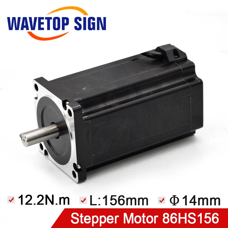 2-фазный шаговый двигатель NEMA34 86HS156-6204 12.2N.m Мотор Длина 156 мм Вход Напряжение AC60V |