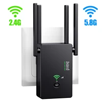 new 1200mbps mini gigabit wifi router dual band 2 4g5 8ghz wifi repeater signal booster powerline adapter extender wireless ap