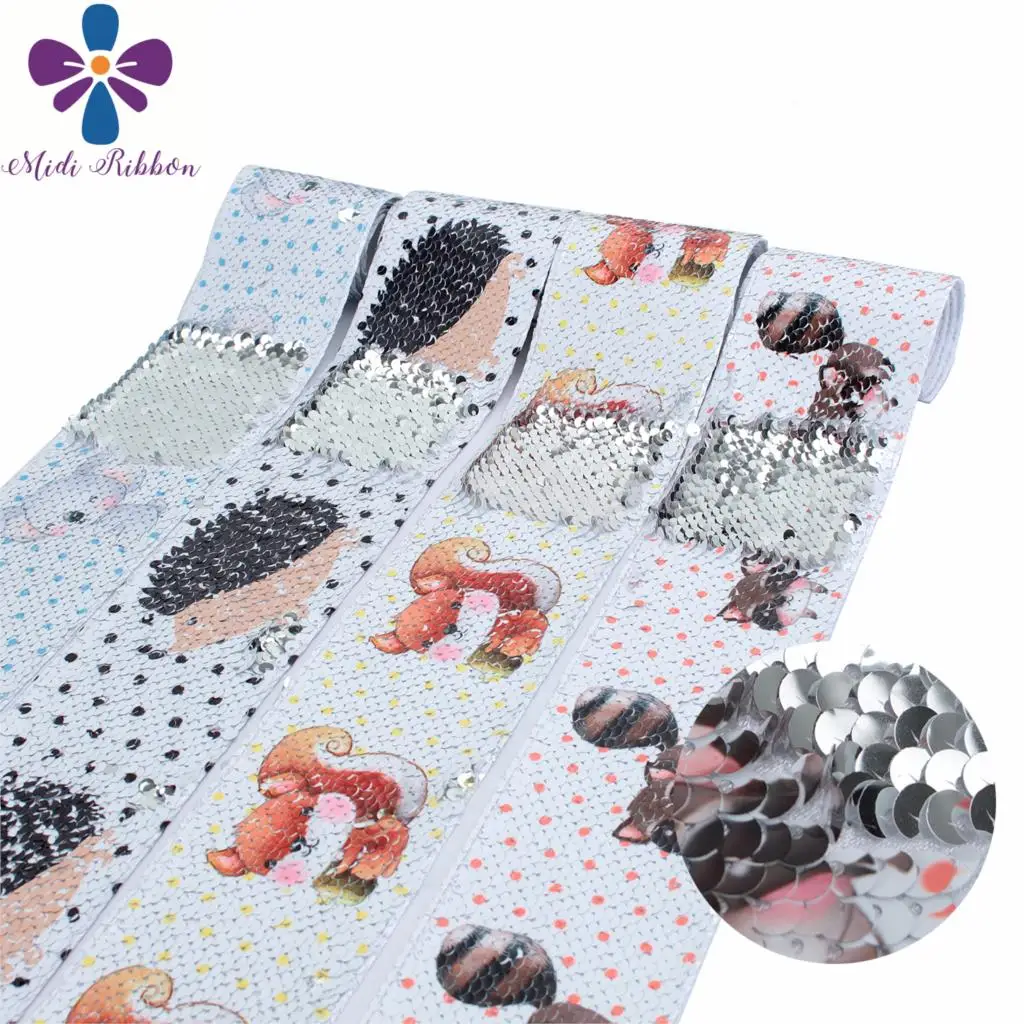 Двухсторонняя Серебряная лента с блестками 3 дюйма 75 мм Цветочная точка