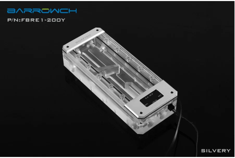 silver Barrowch FBRE1-Y, BoxFish резервуары, LRC 2,0, акриловые космические умные цифровые резервуары, температура в реальном времени - Цвет лезвия: silver