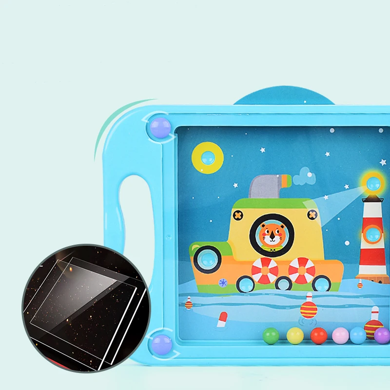 

Palm Balanced Ball Concentration Into A Hole Play Game Children Balanced Bead Strategy Game Balance Training Toy