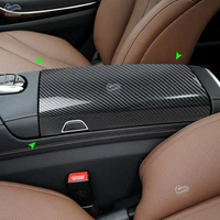 car accessories abs carbon texture center control armrest box cover trim for mercedes benz s class w222 2014 2017 2018 2019