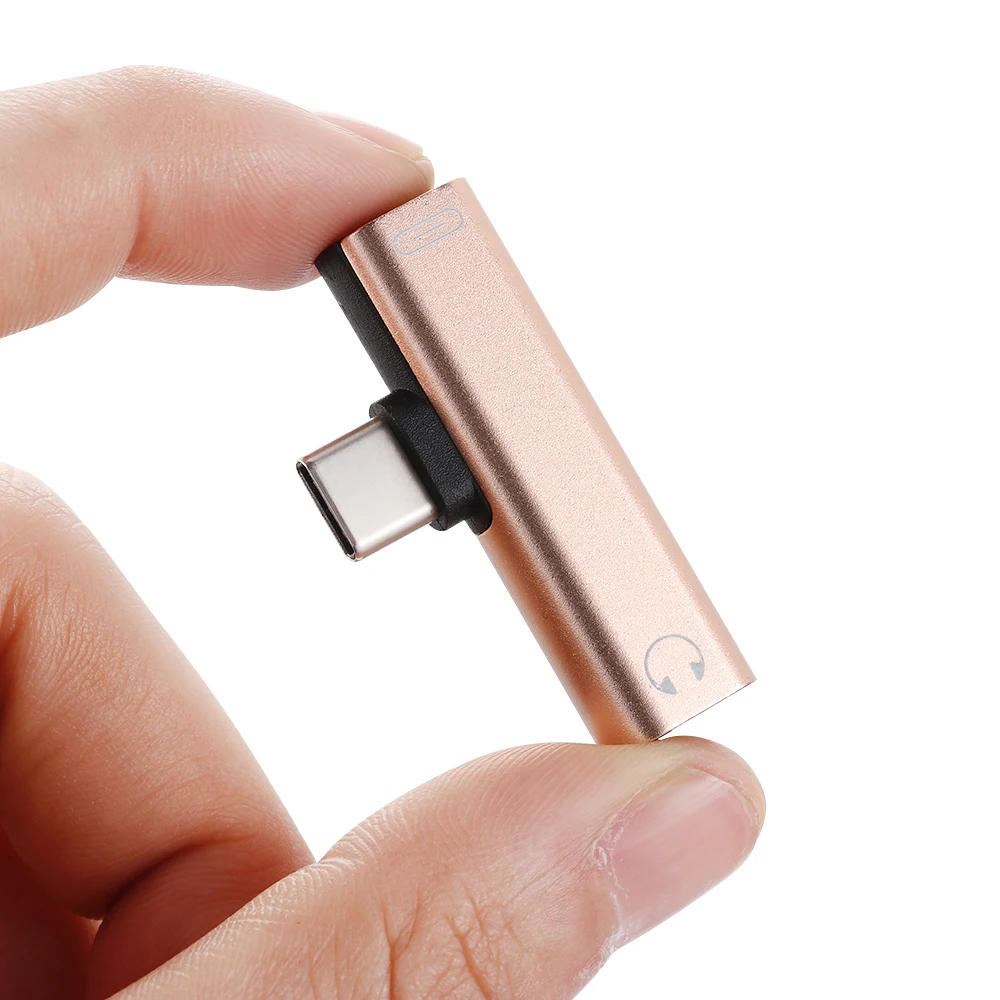 1 шт. мини-адаптер для наушников с разъемом USB Type-C на 3 5 мм | Электроника